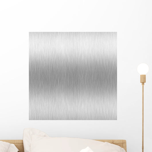 brushed aluminum Wall Mural
