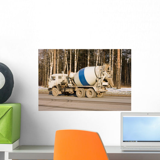 concrete carrier truck of trucks series Wall Mural