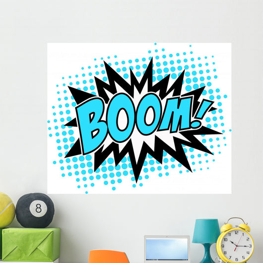 BOOM! Comic Sprechblase Explosion Wall Decal