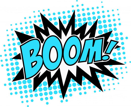 BOOM! Comic Sprechblase Explosion Wall Decal