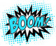 BOOM! Comic Sprechblase Explosion Wall Decal