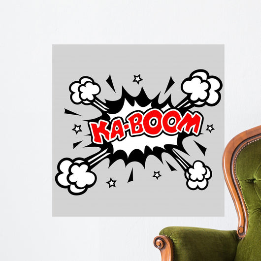 Kaboom - Comic Sprechblase Explosion Wall Mural