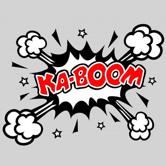 Kaboom - Comic Sprechblase Explosion Wall Mural