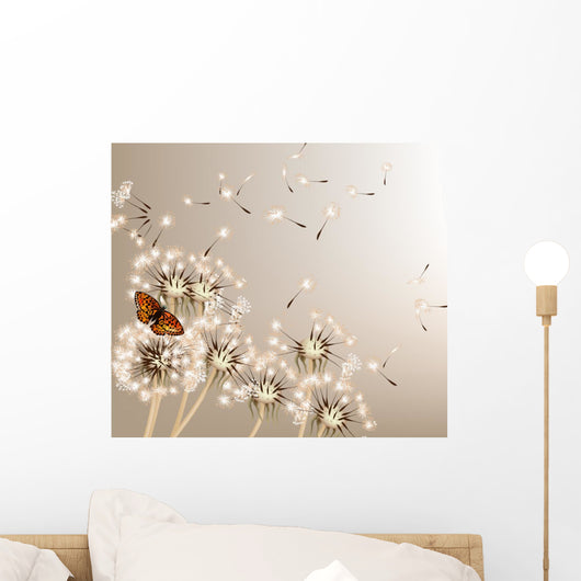 Abstract with Vector Dandelions