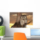 Owl Sunset Yellow Wall Mural