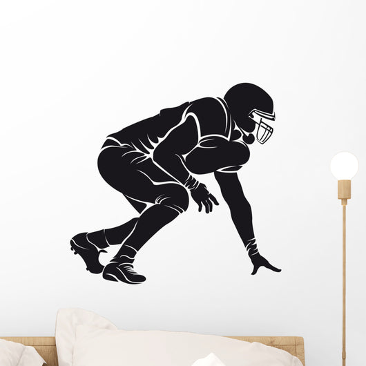 American Football Player Silhouette
