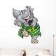 Elephant with Microphone Wall Decal