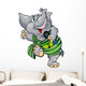 Elephant with Microphone Wall Decal