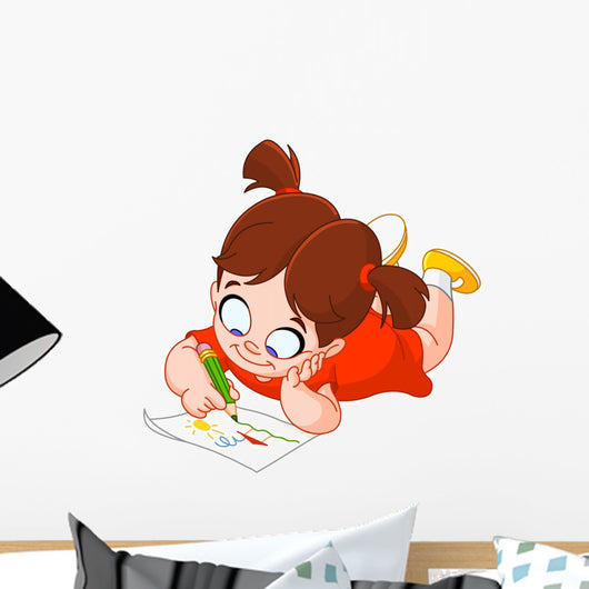 Little Girl Drawing