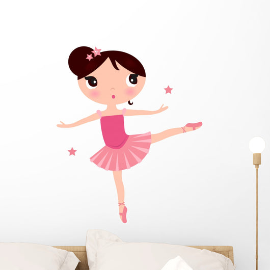 Cute Pink Ballerina Girl