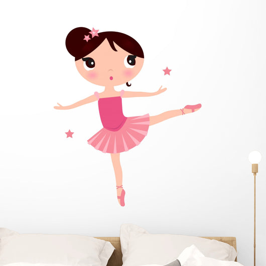 Cute Pink Ballerina Girl
