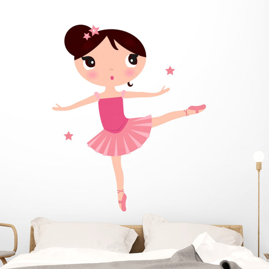 Cute Pink Ballerina Girl