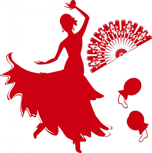 red flamenco dancer Wall Decal