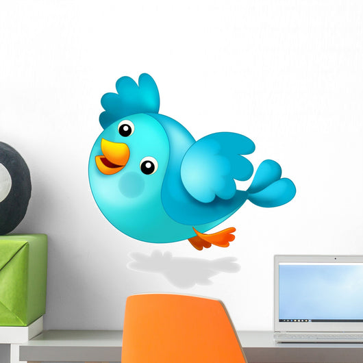 Cartoon Blue Bird Illustration