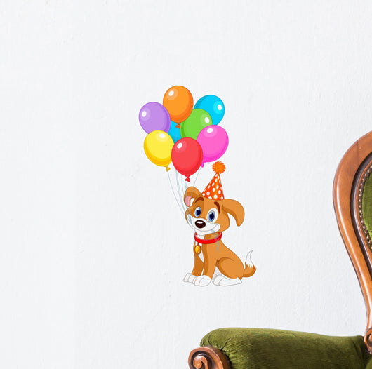 Birthday Puppy Wall Decal