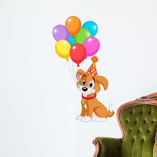 Birthday Puppy Wall Decal