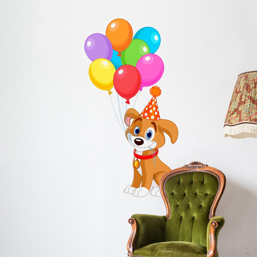 Birthday Puppy Wall Decal