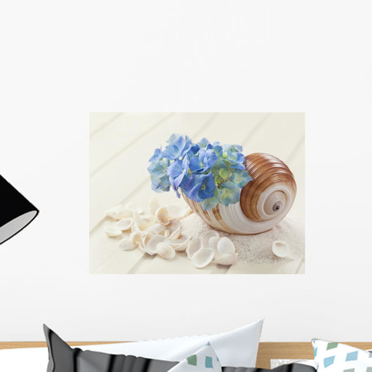 Hortensia flowers Wall Mural