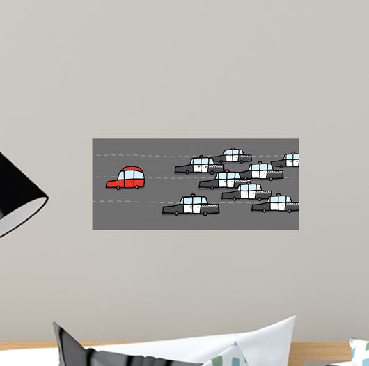 Car Patrol Chasing Red