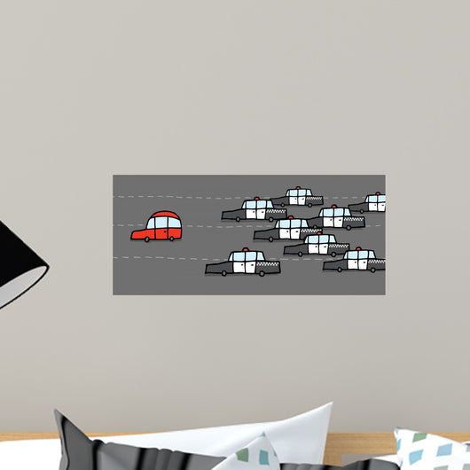 Car Patrol Chasing Red