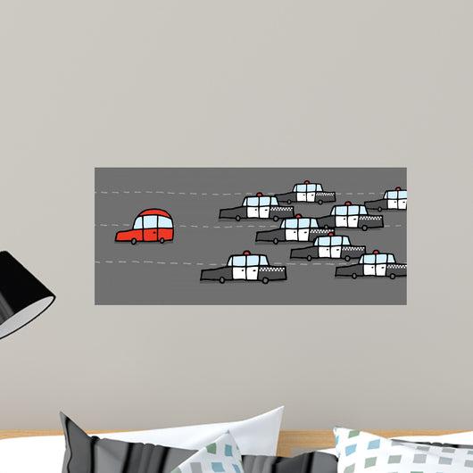 Car Patrol Chasing Red