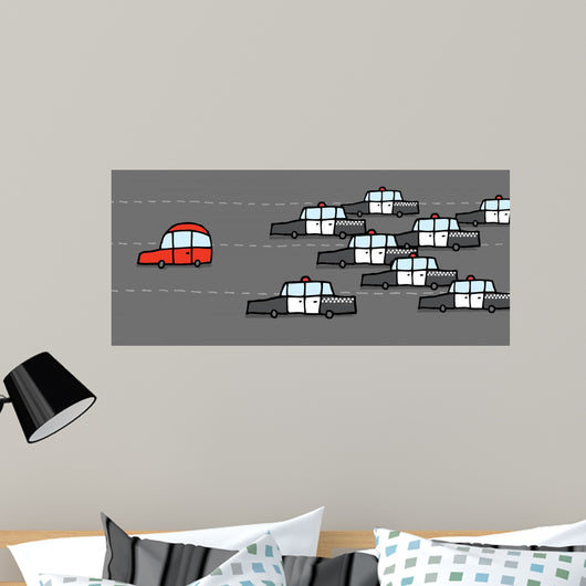 Car Patrol Chasing Red