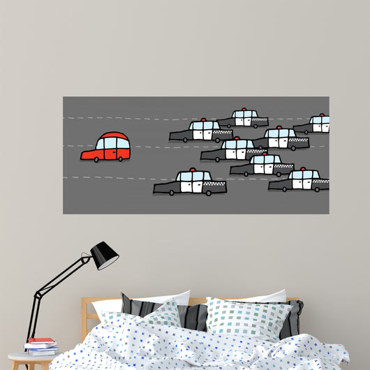 Car Patrol Chasing Red