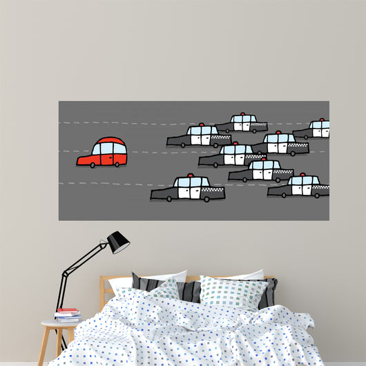 Car Patrol Chasing Red