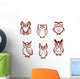 Set Cartoon Owls