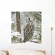 Long Eared Owl in Snowfall Wall Mural