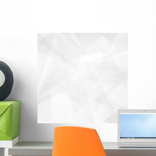 Modern White Abstract Wall Decal
