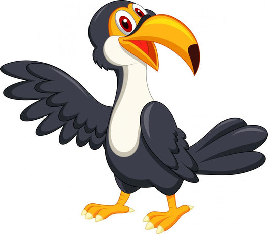 Ute Toucan Bird Waving