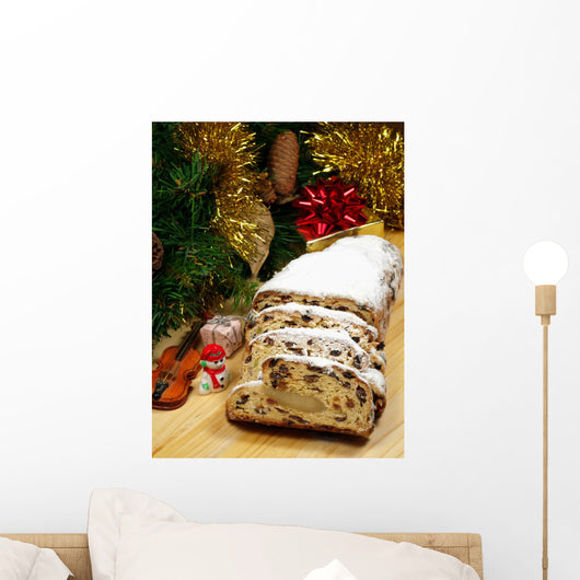 Christstollen - traditional german Christmas bread Wall Mural