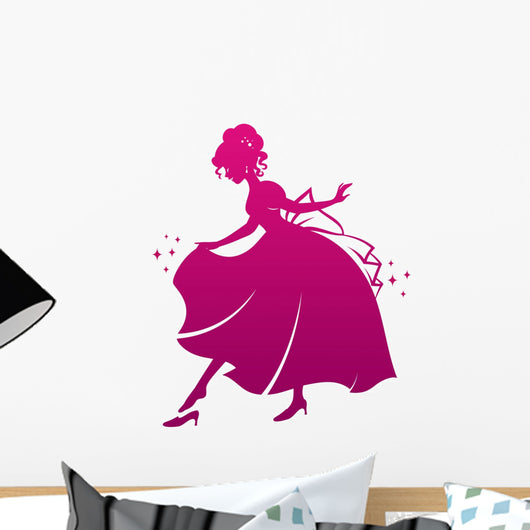 Silhouette Cinderella Wearing Her