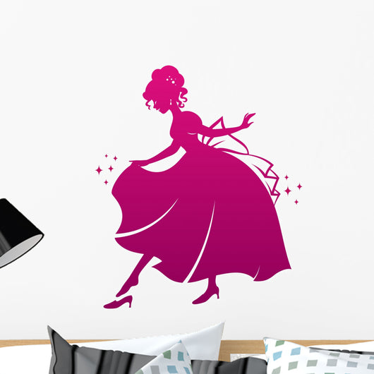Silhouette Cinderella Wearing Her