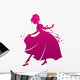 Silhouette Cinderella Wearing Her