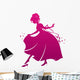 Silhouette Cinderella Wearing Her