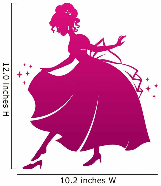 Silhouette Cinderella Wearing Her
