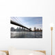 brooklyn bridge with manhatten in background, nyc Wall Mural