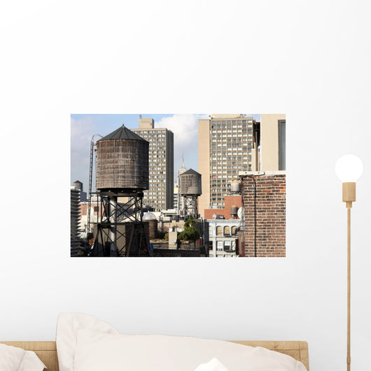 view of new york form a rooftop Wall Mural
