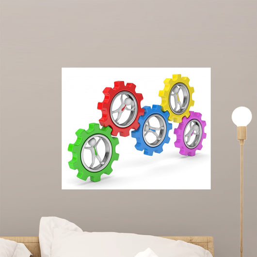 Workers gears Wall Mural