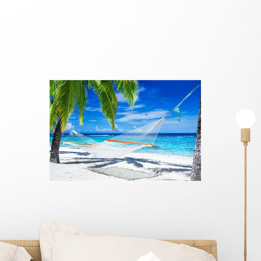 Hammock between Palm Trees