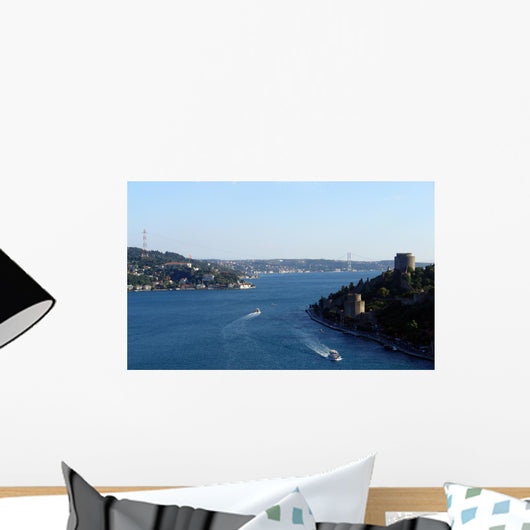 Istanbul bosphorus strait Wall Mural