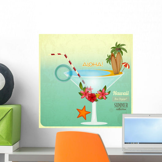 Summer Cocktail Card Retro
