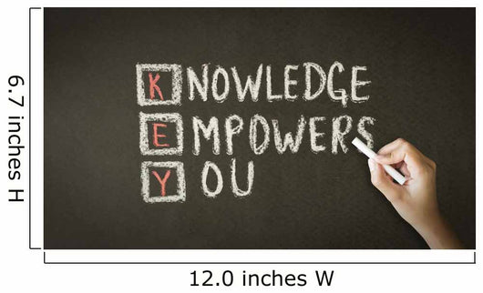 Knowledge Empowers You Chalk