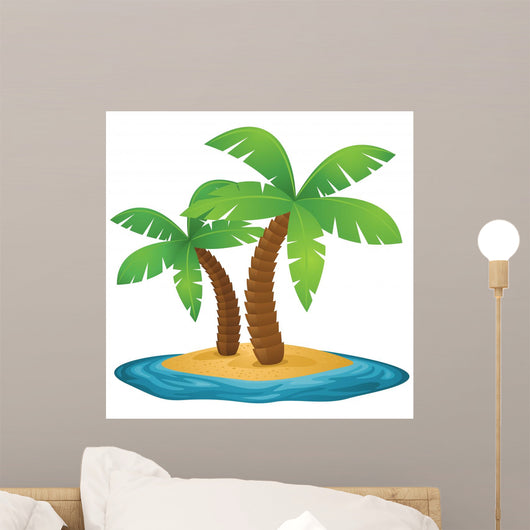Island Palm Trees Ocean