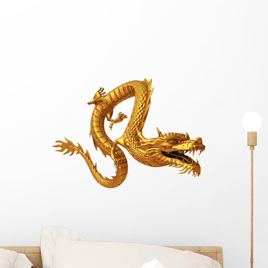 3D Render Golden Dragon