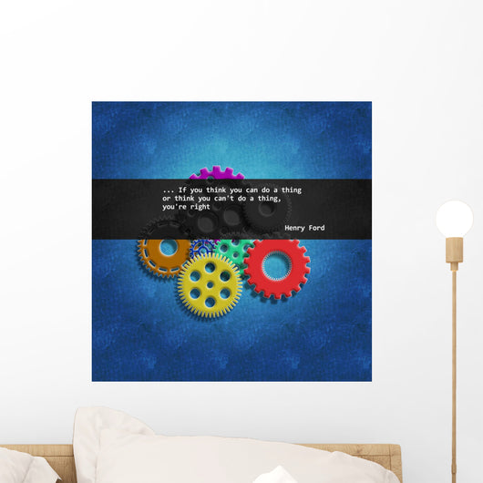 Leadership Quote Henry Ford Wall Mural