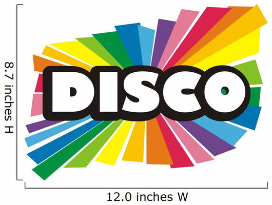 rainbow Disco Wall Decal