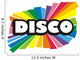 rainbow Disco Wall Decal